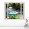 Tropical Forest Waterfall 3D Window Wall Sticker