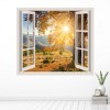 Autumn Sunset 3D Window Wall Sticker