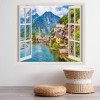 Austrian Mountain Landscape 3D Window Wall Sticker