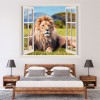 Lion Safari 3D Window Wall Sticker