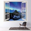 Northern Lights Aurora Sky 3D Window Wall Sticker