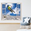 Mountain Bike Jump 3D Window Wall Sticker