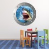 Jaws Shark Attack Porthole Wall Sticker