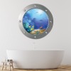 Tropical Coral Reef Porthole Wall Sticker