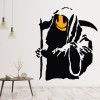 Grim Reaper Smile Banksy Wall Sticker