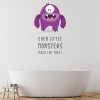 Little Monsters, Flush Toilet Kids Bathroom Wall Sticker
