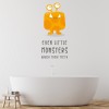Little Monsters, Brush Teeth Kids Bathroom Wall Sticker