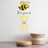 Bee Sure To Brush Your Teeth Wall Sticker