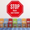 Stop! Wash Your Hands Bathroom Sign Wall Sticker