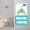 Wash Your Hands Before Entering Sign Wall Sticker