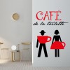 His & Hers Cafe Toilet Bathroom Sign Wall Sticker