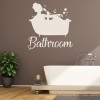 Lady In The Bath Bathroom Wall Sticker
