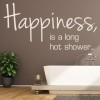 Happiness Shower Bathroom Quote Wall Sticker