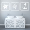 Nautical Fish Anchor Bathroom Wall Sticker