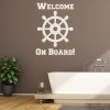 Welcome On Board Nautical Wall Sticker