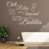 Chill & Unwind Bathroom Bubbles Wall Sticker
