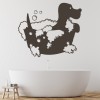Dog Bath Pet Grooming Wall Sticker