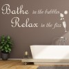 Bathe In The Bubbles Bathroom Quote Wall Sticker