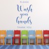 Please Wash Your Hands Toilet Wall Sticker