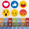 Emoji Facebook Wall Sticker Set