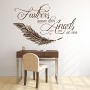 Feathers Appear Angels Are Near Quote Wall Sticker