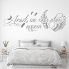 Angels Are Near Feather Quote Wall Sticker