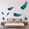Blue Feathers Wall Sticker