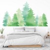 Watercolour Forest Trees Wall Sticker