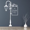 Personalised Name Vintage Lamp Post Wall Sticker