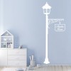 Personalised Name Lamp Post Decor Wall Sticker