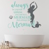Always Be A Mermaid Decor Quote Wall Sticker