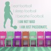 Eat Sleep Breathe Girls Football Wall Sticker
