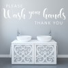 Wash Your Hands Please Thank You Wall Sticker