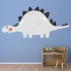 Grey Stegosaurus Dinosaur Wall Sticker