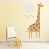 Giraffe, Cloud & Stars Nursery Wall Sticker