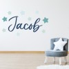 Personalised Name Stars Wall Sticker