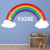 Personalised Name Sparkle Rainbow Wall Sticker