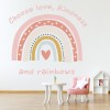 Choose Love, Kindness & Rainbows Wall Sticker