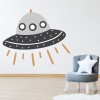 Alien Spaceship Nursery Wall Sticker