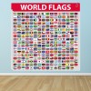World Flags Educational Wall Sticker