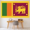 Sri Lanka Flag Wall Sticker