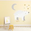 Winter Bear Moon & Stars Nursery Wall Sticker