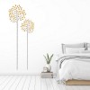 Two Grey & Yellow Trees Woodland Wall Sticker