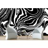 Black and White Marble Wall Mural by Andrea Haase