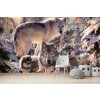 Wolf Family Wall Mural by David Penfound