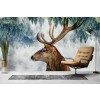 The Deer and the Woods Wall Mural by Angyalosi Beata