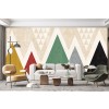 Mod Triangles Wall Mural by Michael Mullan