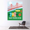 City Fun San Francisco Wall Sticker by Ann Kelle
