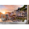Polperro Harbour Wall Mural by Andrew Roland