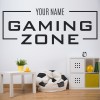 Personalised Name Gaming Zone Gamer Wall Sticker